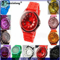 Yxl-265 Colorful Fashion Women Soft Silicone Watches Band Dial reloj de pulsera de cuarzo Analógico reloj de pulsera